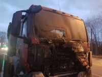 В Нижнем Тагиле на ходу загорелся грузовик MAN (фото, видео)
