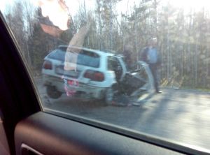 На дороге Нижний Тагил - Черноисточинск произошло страшное ДТП. Погиб новорожденный ребенок (фото)