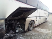 В Нижнем Тагиле на ходу вспыхнул автобус (фото)