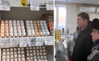 Замгубернатора нашёл в магазине яйца за 70 руб. и мясо за 205 руб.: видео