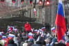 Рабочие УВЗ под песни Майданова и «Землян» проводили эшелон бронемашин: видео